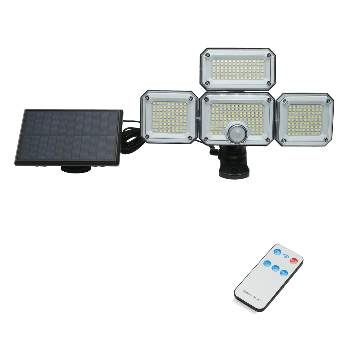 8W LED lamp with solar panel, remote control and 2400mAh battery, IP65 Breckner Germany